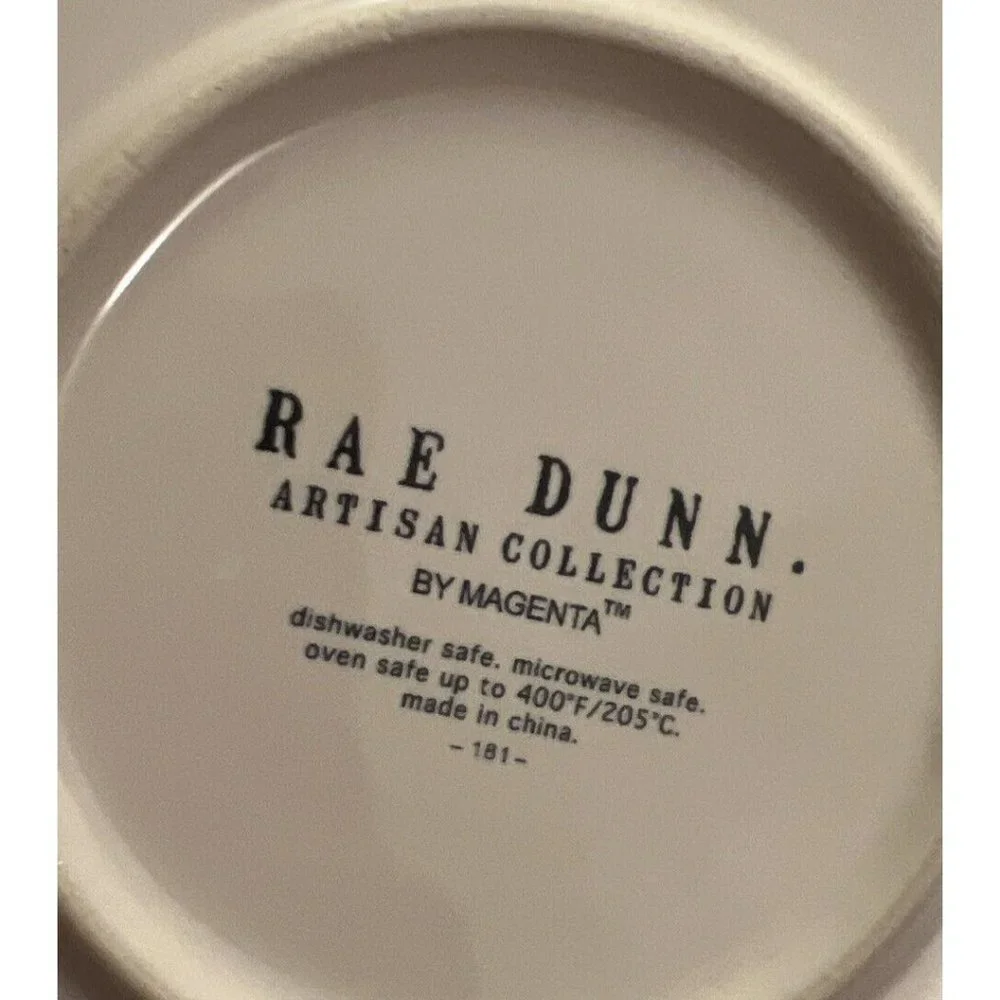 Rae Dunn BLESSED Pie Plate Dish Pumpkin 10.5